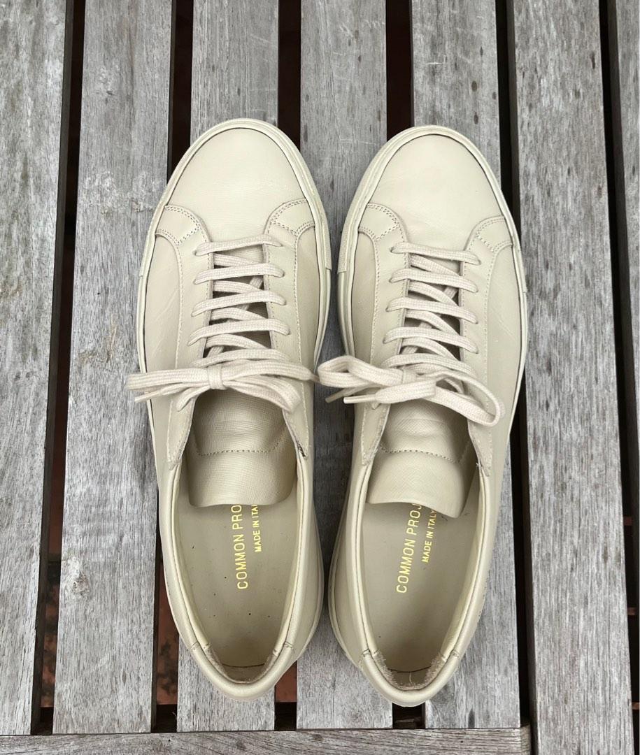 White shoe top cream common projects