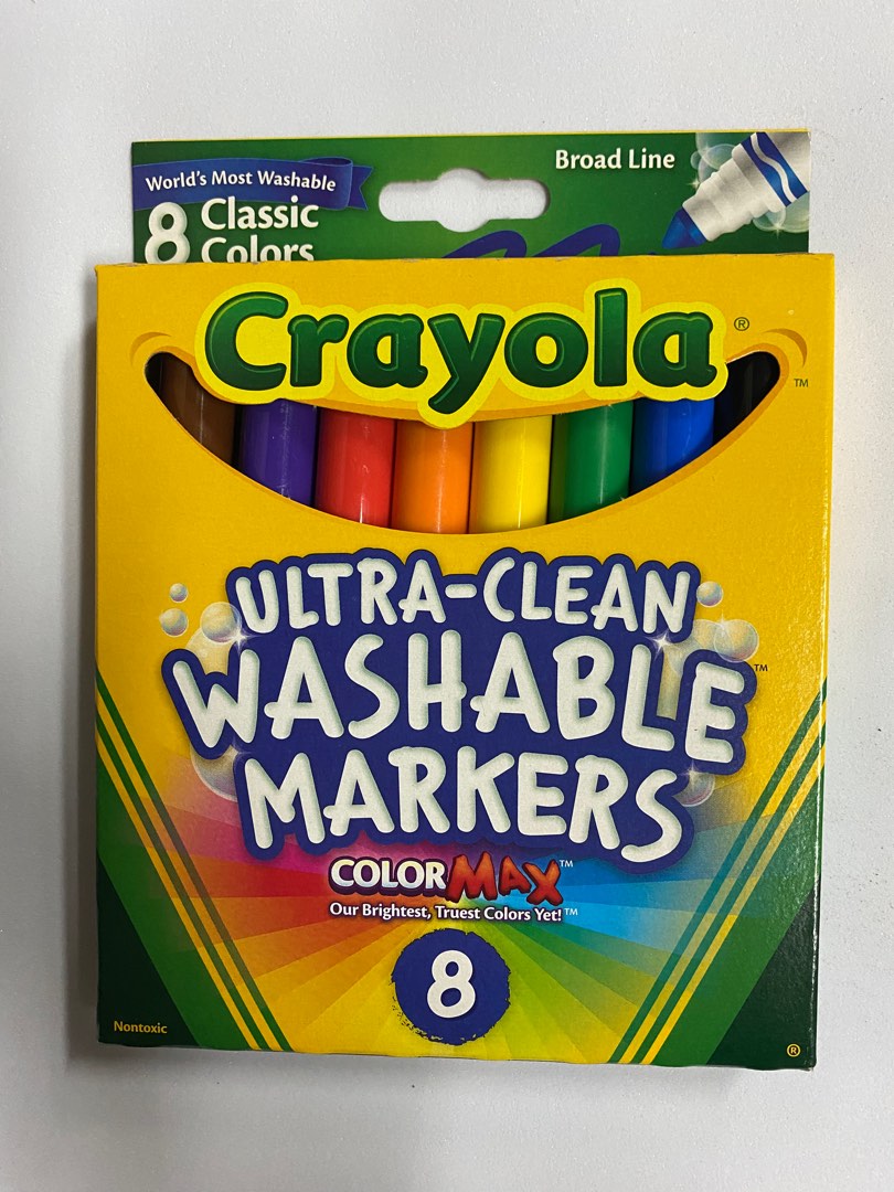 Crayola Washable Markers, Hobbies & Toys, Stationery & Craft