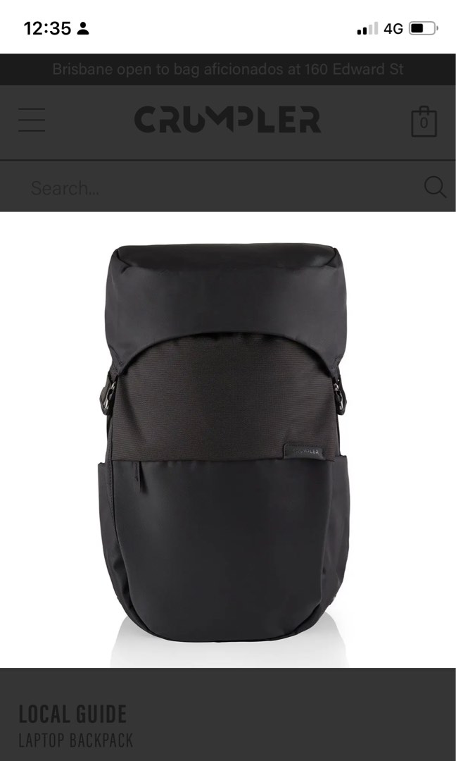 Crumpler Local Guide, Men's Fashion, Bags, Backpacks on Carousell