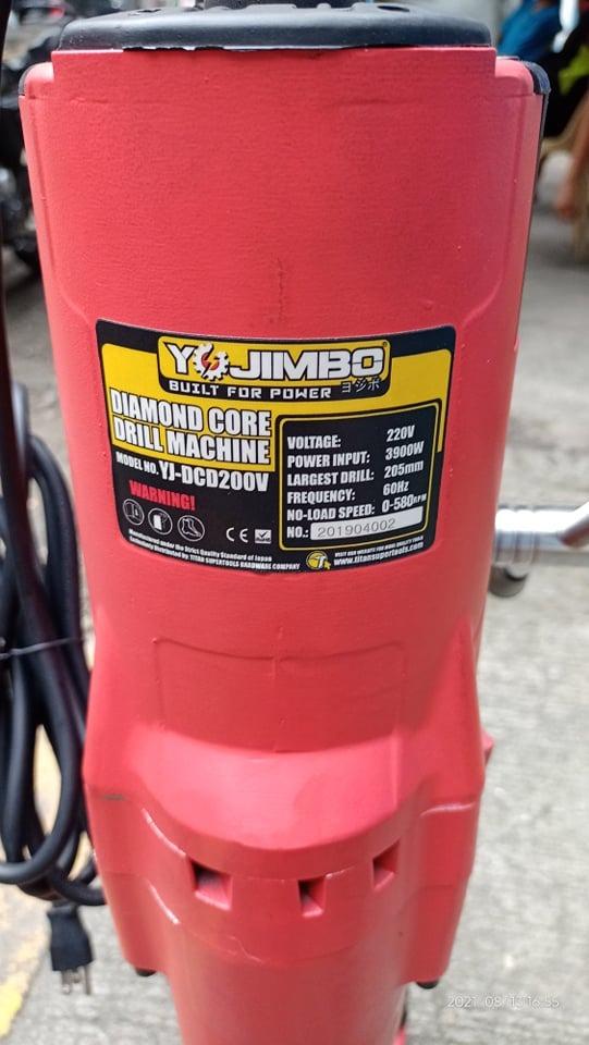 Diamond Core Drill Machine (Category: Construction Tools & Equipment) located in Manila. Submitted by 09150361920ronvillaflor (Listing ID 1189344805, Image 2). Description: Diamond Core Drill Machine Brand: Yojimbo Power: 220V/ 60Hz Motor Power: 3900W No load Speed: 0-700 RPM Control: Variable Speed Max Capacity: 200MM Price: 18,500/unit Welcome to "Takezo Industrial Supply" For inquiries GLOBE:📞 ☎ 0915-036-1920 VIBER:📞 ☎ 0915-036-1920 Email me