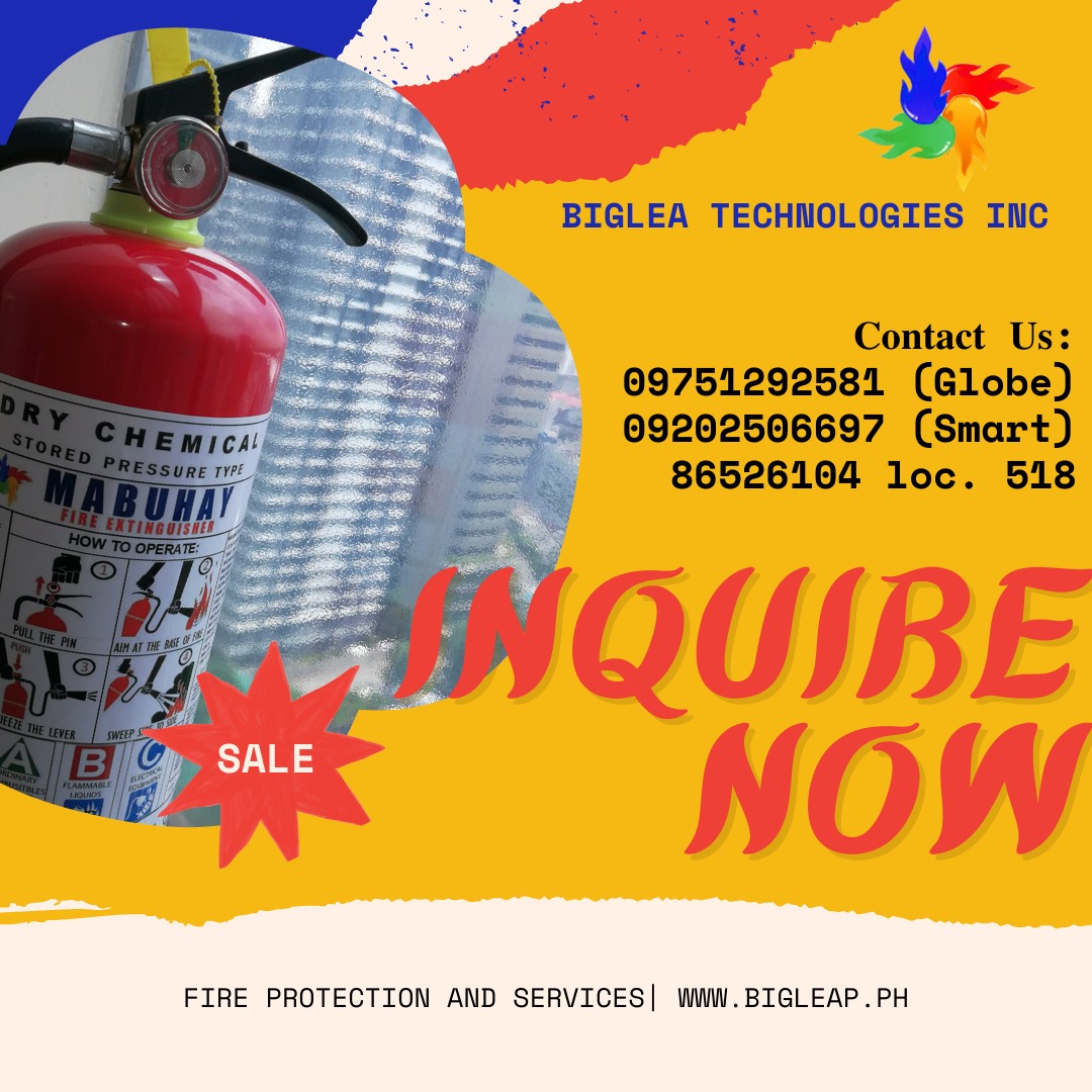 Fire Extinguisher approved by BFP, Commercial & Industrial