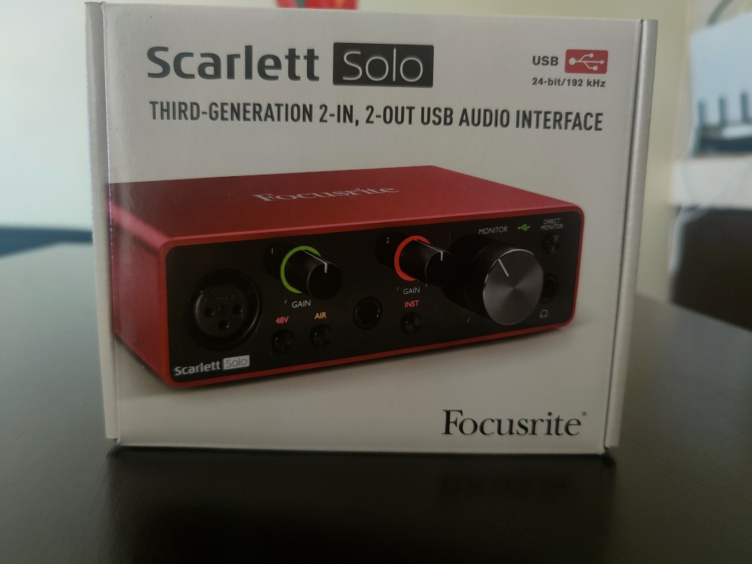 Focusrite Scarlett Solo 3rd gen, Audio, Other Audio Equipment on Carousell
