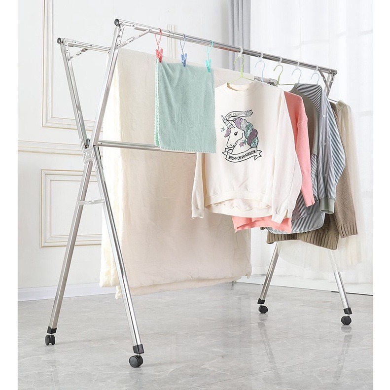 Foldable Extendable x Rack - Clothes Rack Laundry Drying Rack Strong ...