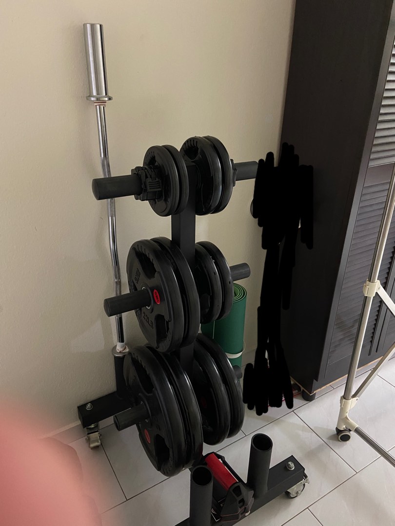 Full Set Gym Weight Plates, Sports Equipment, Exercise & Fitness