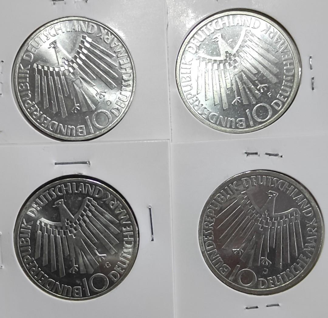 10 Deutsche Mark Münze Olympiade 1972 Wert Germany silver olympics 1972 commemorative 10 deutsche mark coins