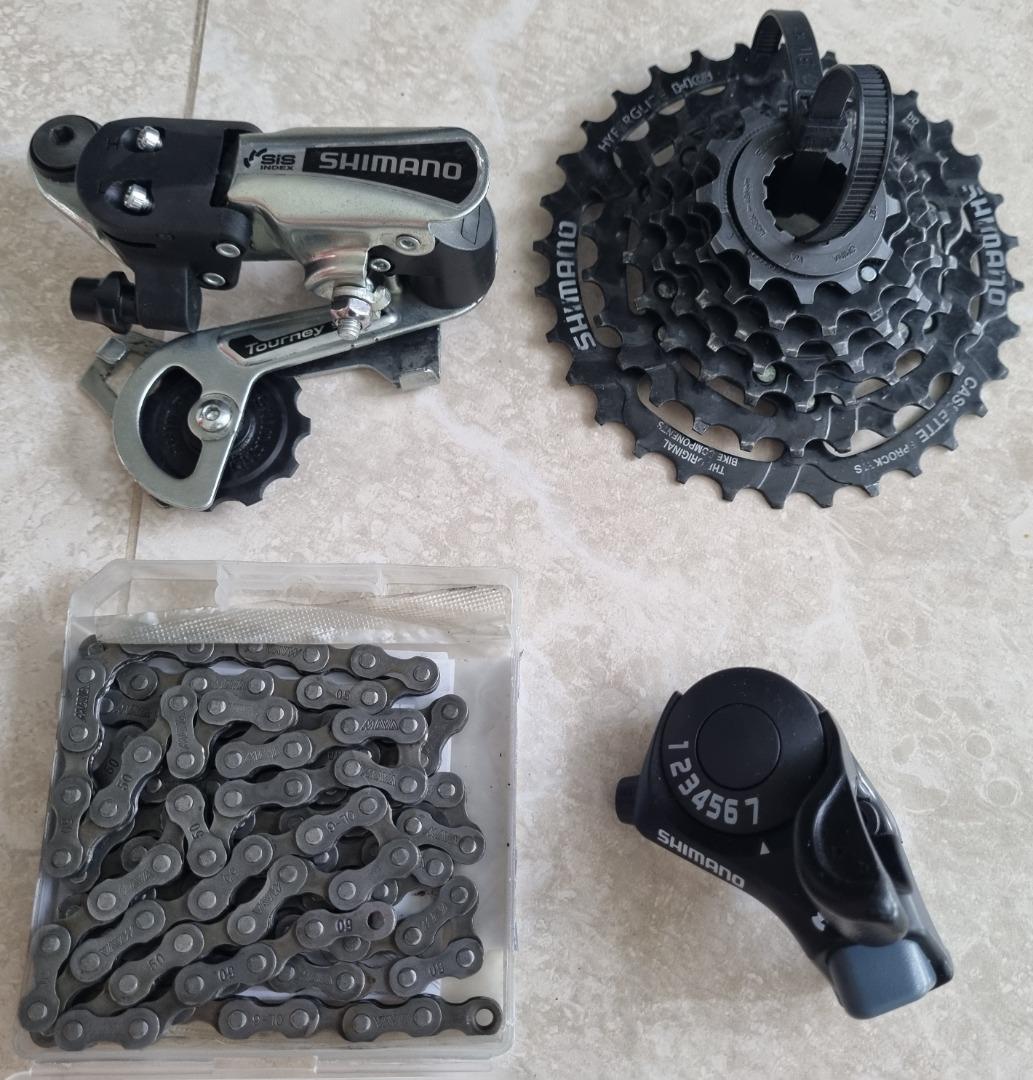 Good Buy Shimano 7 speed group set Sports Equipment Bicycles