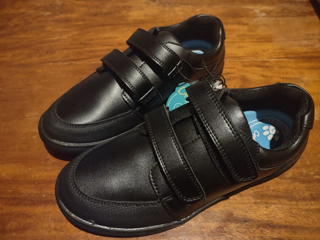 Grosby Leather Black Shoes, Babies & Kids, Babies & Kids Fashion on ...