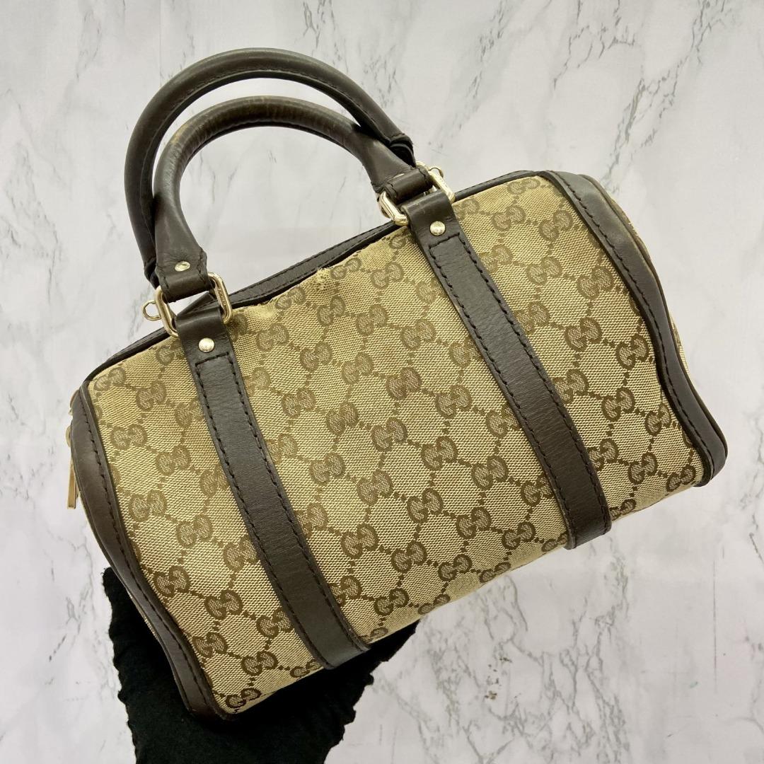 GUCCI 269876 GG WEB BOSTON CANVAS 2WAY BAG 227025273 WE