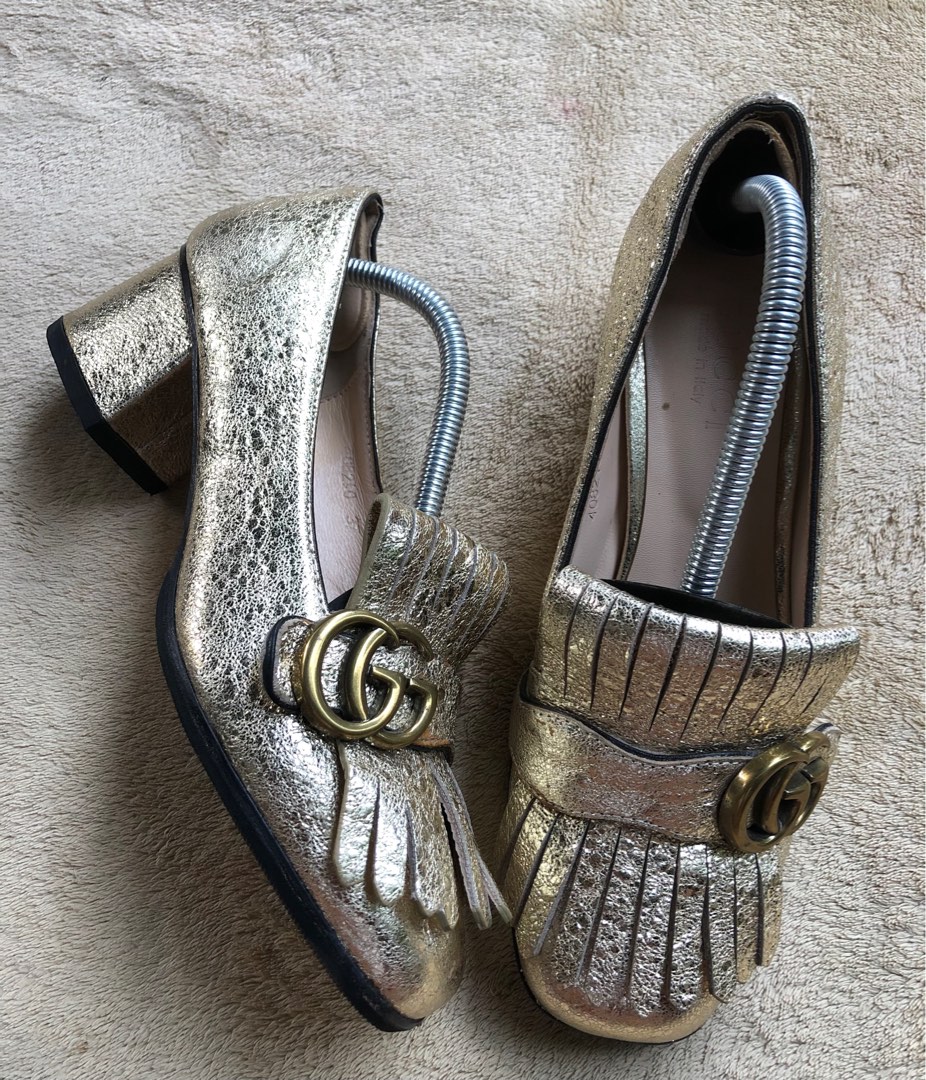 GUCCI MARMONT HEELS, Women's Fashion, Footwear, Heels on Carousell