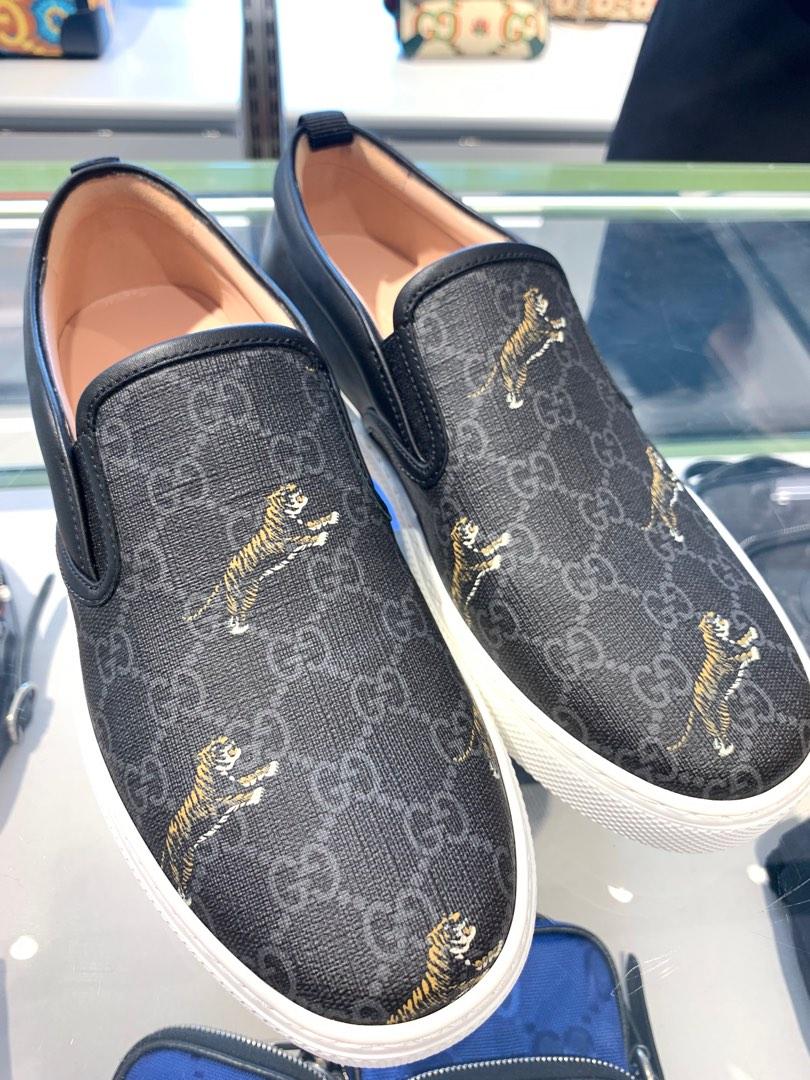 Gucci tiger slip ons shop