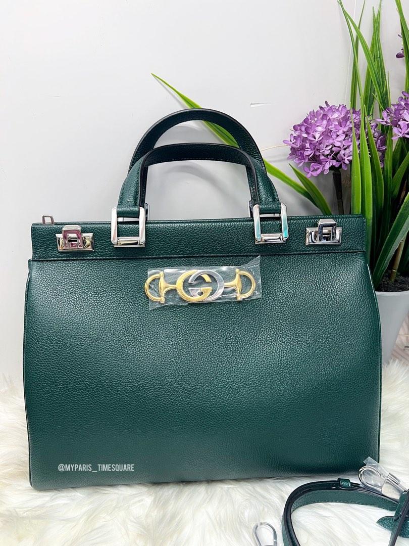Gucci zumi grainy leather small top top handle bag