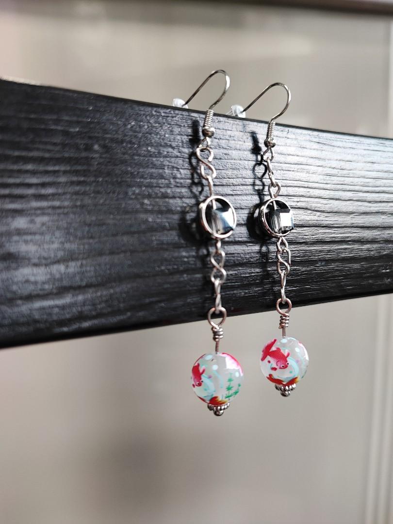 Goldfish discount bowl earrings