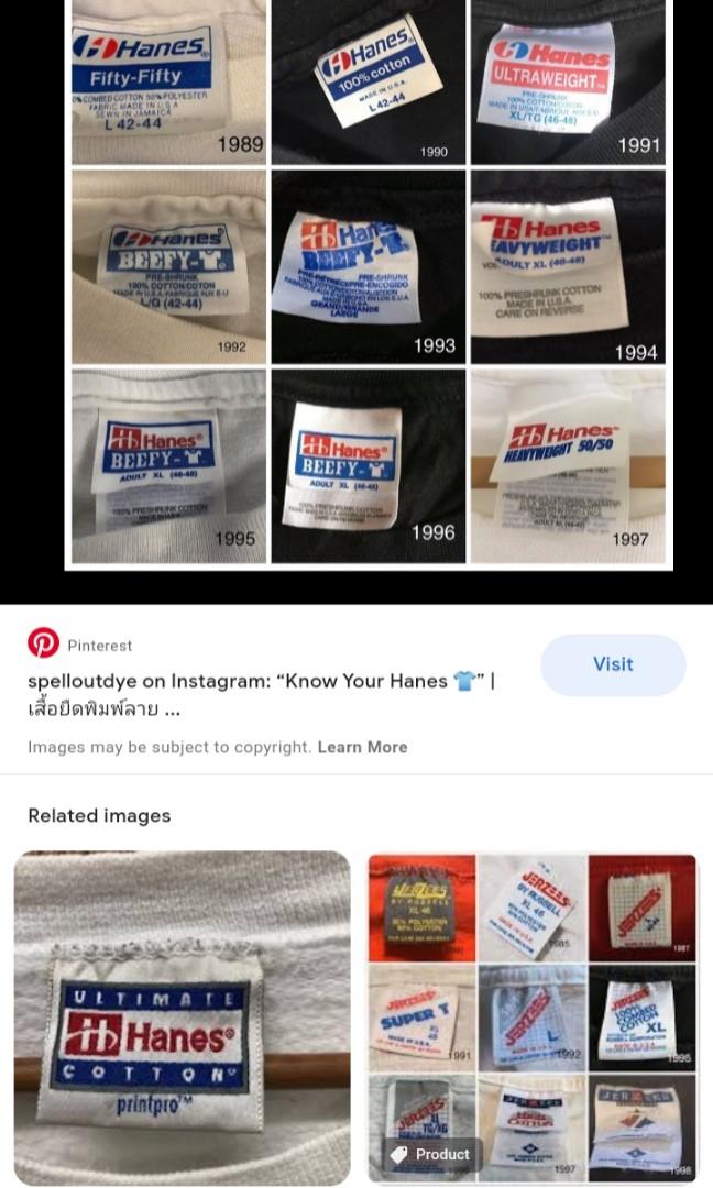Hanes Heavyweight 50/50**Vintage, Fesyen Pria, Pakaian , Atasan di Carousell