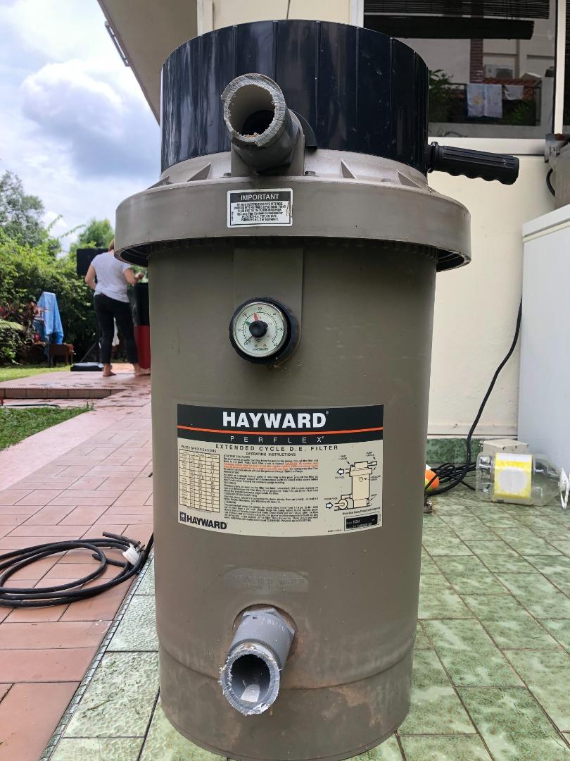 Hayward Pool Filter EC65A and Pump LTP400, Furniture & Home Living