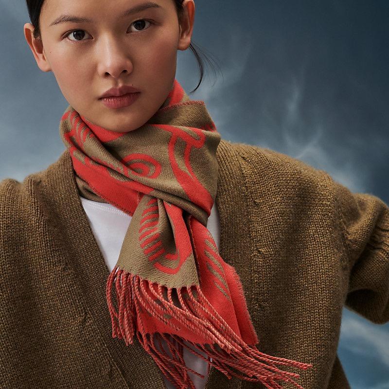 【HERMES】Casaque Do Re Boucles muffler マフラー ジャカード 259142S 02_thumbnail_20?