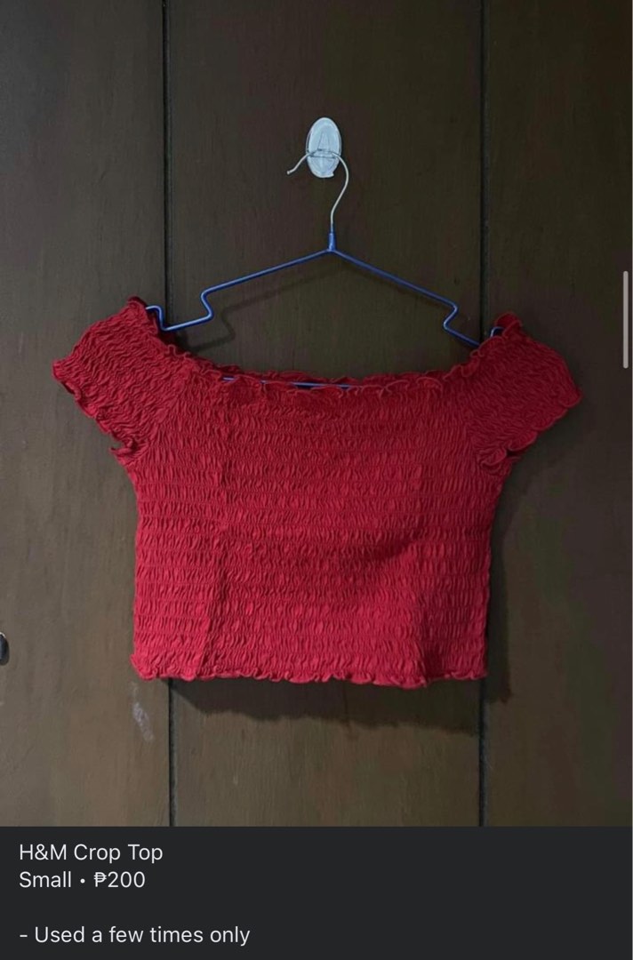 HOLA RED OFF SHOULDER TOP