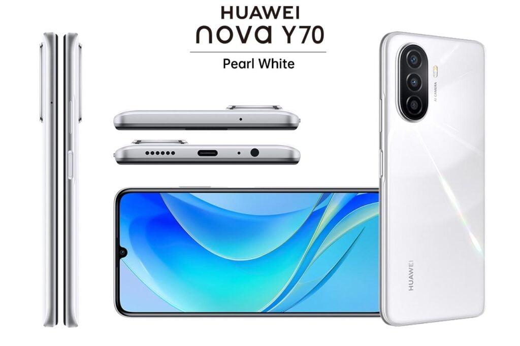HUAWEI Nova Y70 6.75" 4GB RAM 128GB - White