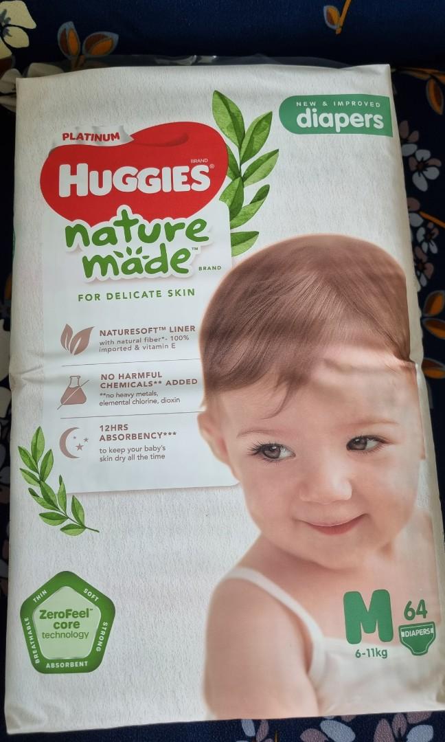 Huggies Platinum Nature Made Diapers, Babies & Kids, Bathing & Changing ...