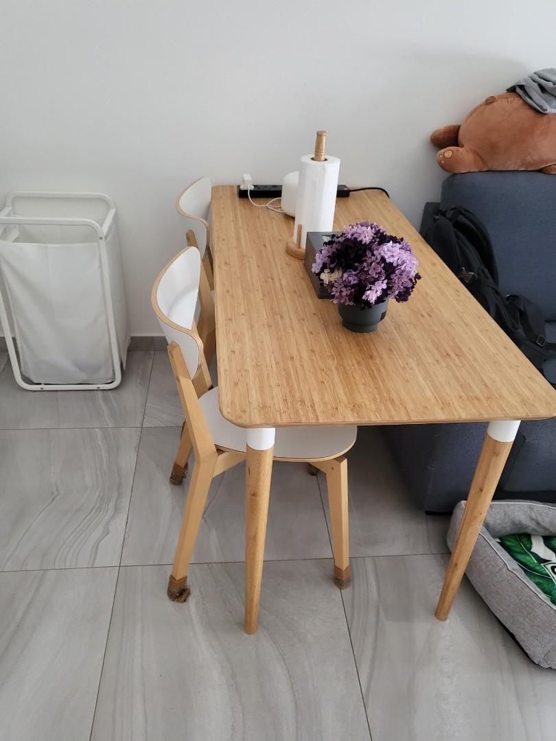 IKEA ANFALLARE / HILVER bamboo, Furniture & Home Living, Furniture 