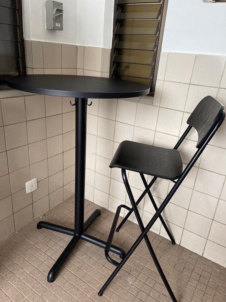 IKEA bar stool and table, Furniture & Home Living, Furniture, Tables