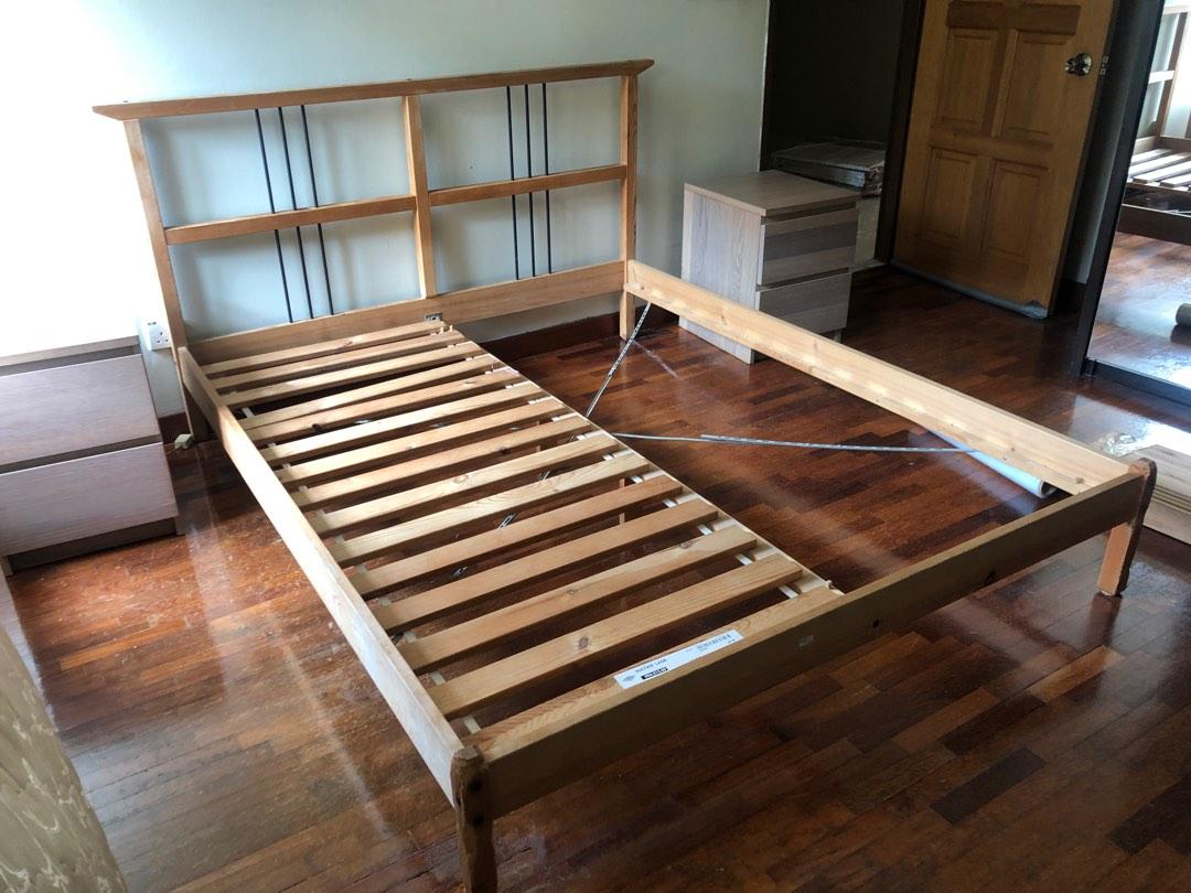 Ikea Delselv / Rykene bedframe, Furniture & Home Living, Furniture, Bed