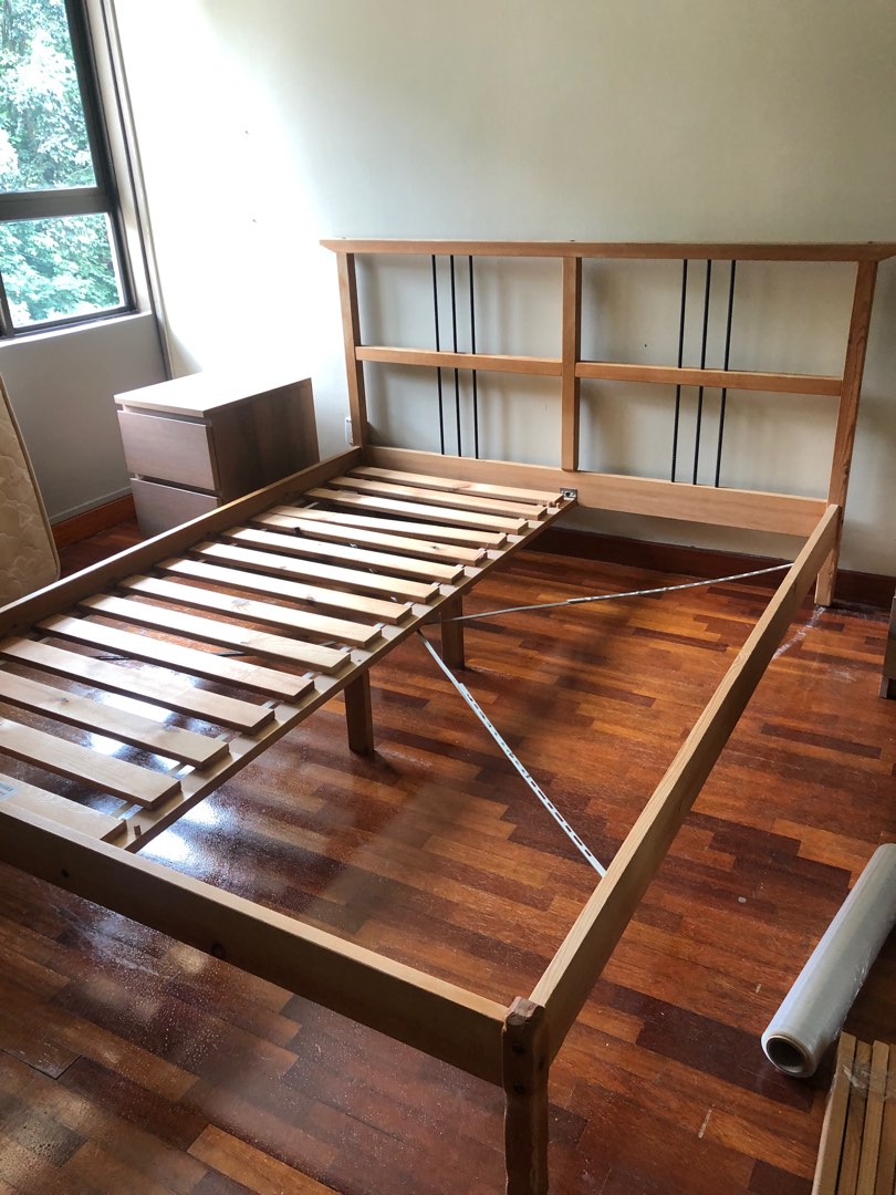 Ikea Delselv / Rykene bedframe, Furniture & Home Living, Furniture, Bed Frames & Mattresses on