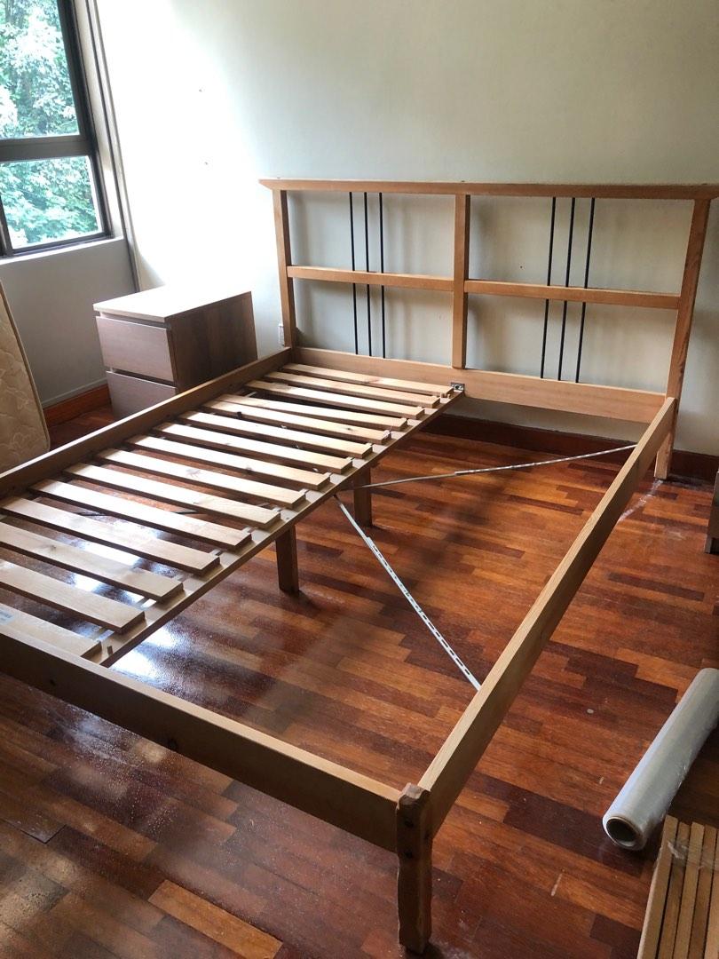 Ikea Delselv / Rykene bedframe, Furniture & Home Living, Furniture, Bed