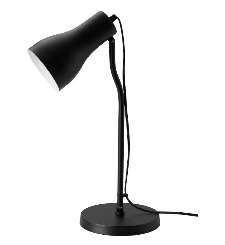 IKEA FINNSTARR table lamp, black, Furniture & Home Living, Lighting