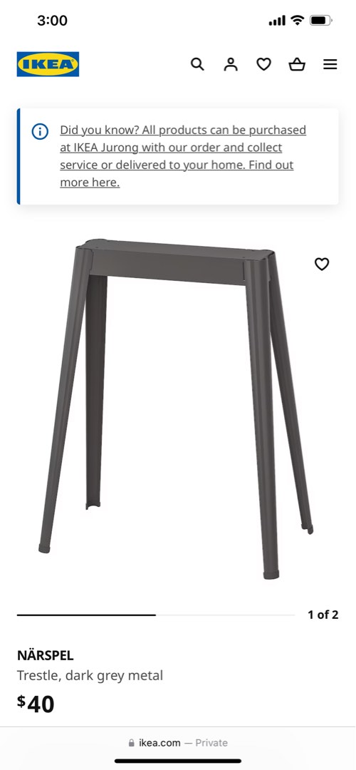 Ikea wooden sale trestles