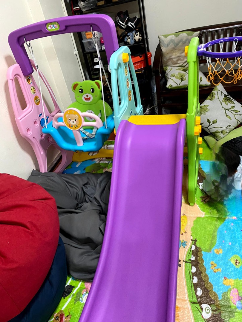 Indoor Playground, Slide & Swing., Babies & Kids, Infant Playtime on