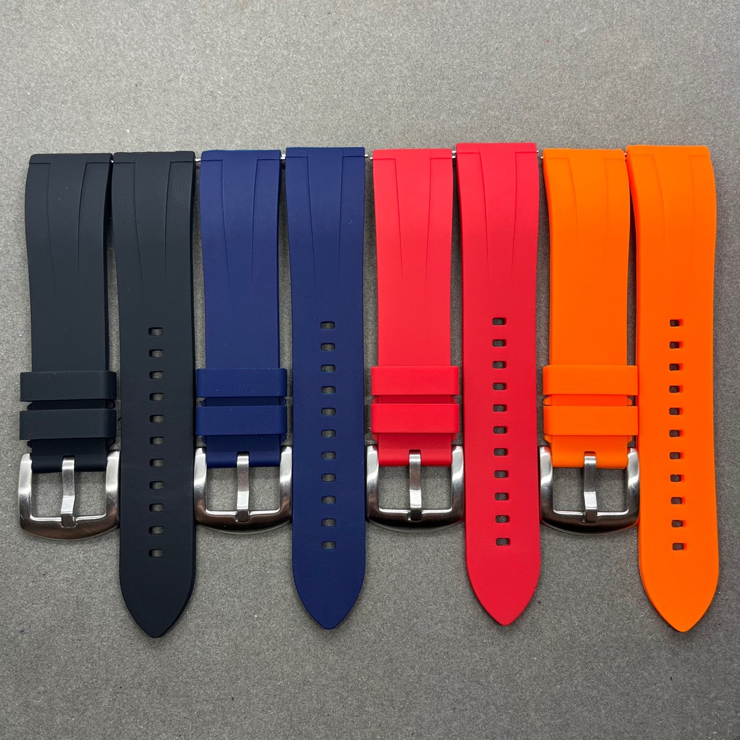 [INSTOCK] 20MM BASIC RUBBER WATCH STRAP WITH QUICK RELEASE QR - BLACK ...