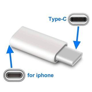 iPhone Lightning Female to Type-C/Micro USB Male Adapter Converter Support Charging (Can't Use Earpods and OTG)