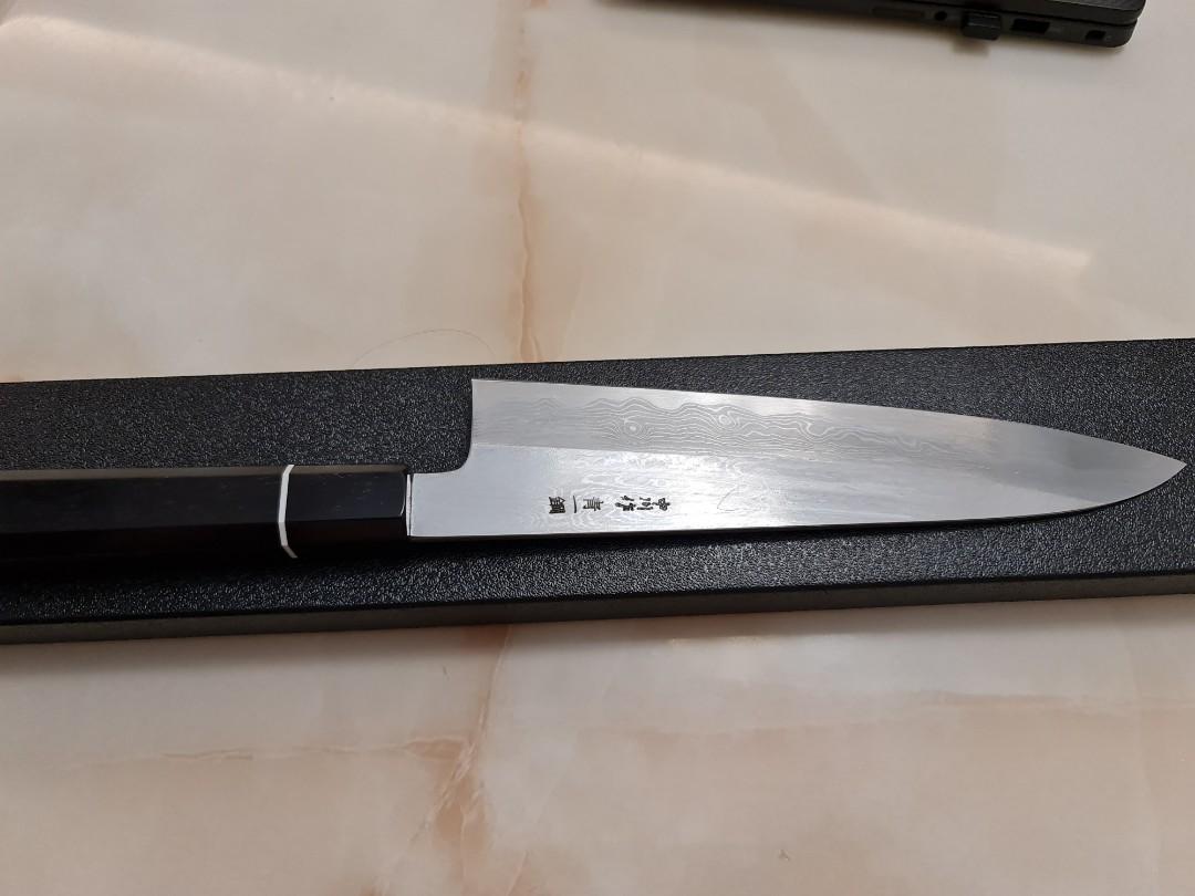 Japanese knife, Nakagawa Satoshi blue 1 Damascus gyuto 210mm, Furniture ...