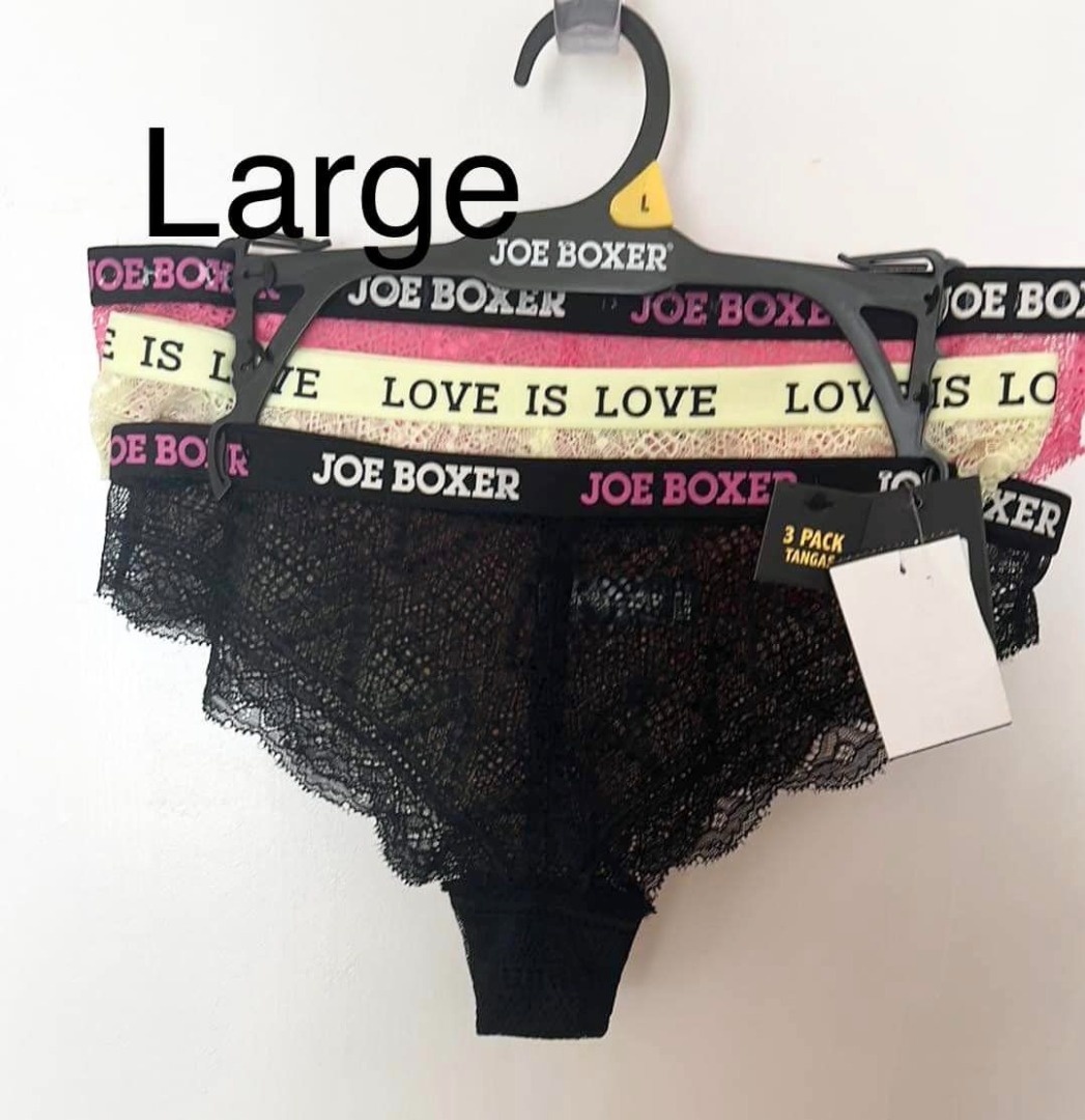 joe boxer panty underwear branded medium 3pcs small original sale