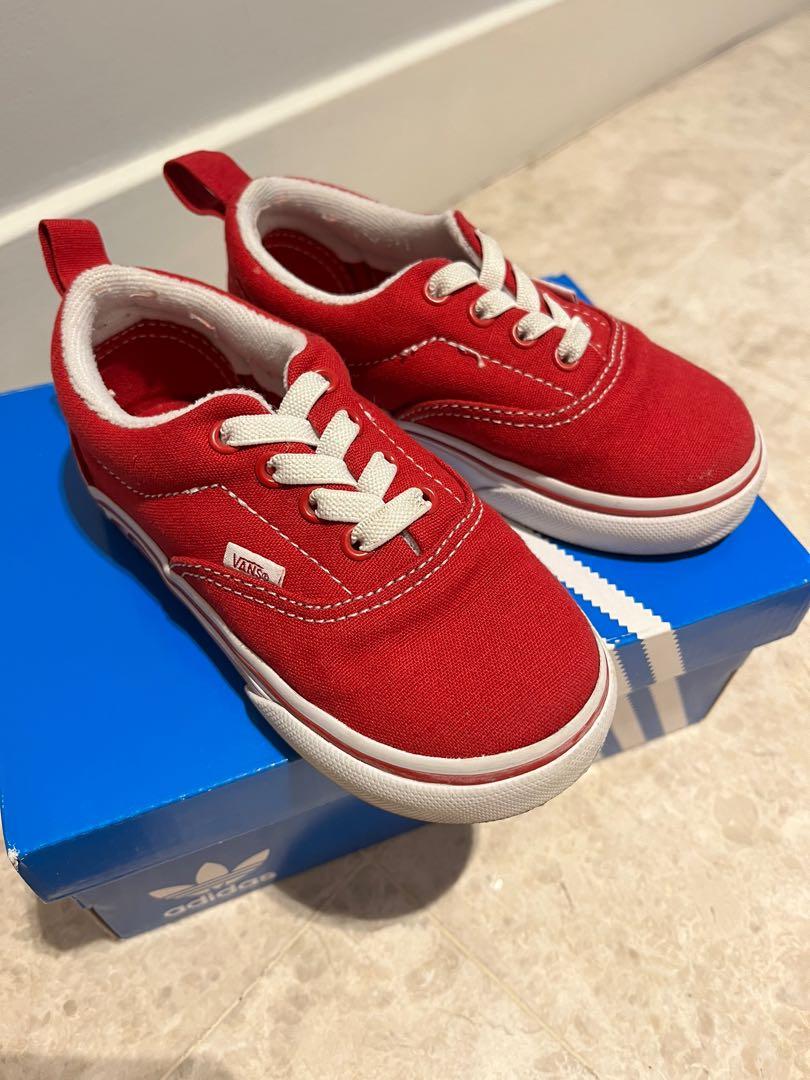 Red vans infant hot sale