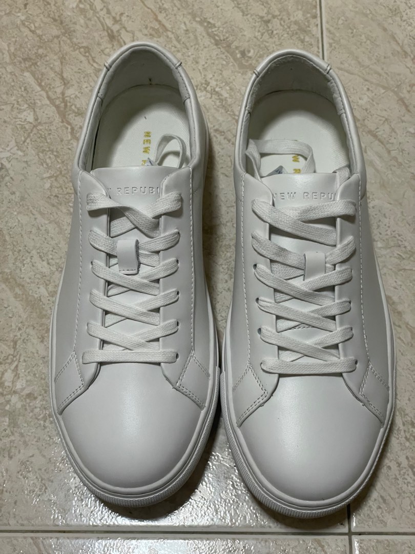 Kurt Sneaker in Triple White New Republic Men s Fashion Footwear