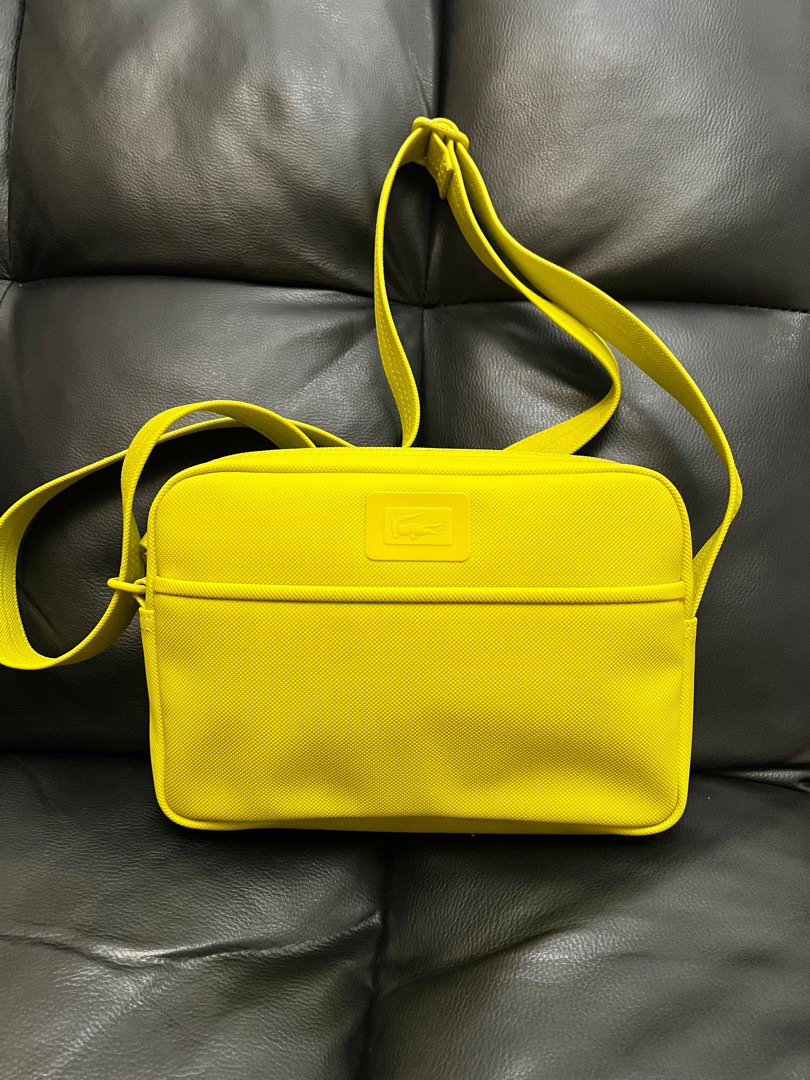 Lacoste Neon Green Crossbody bag, Luxury, Bags & Wallets on Carousell