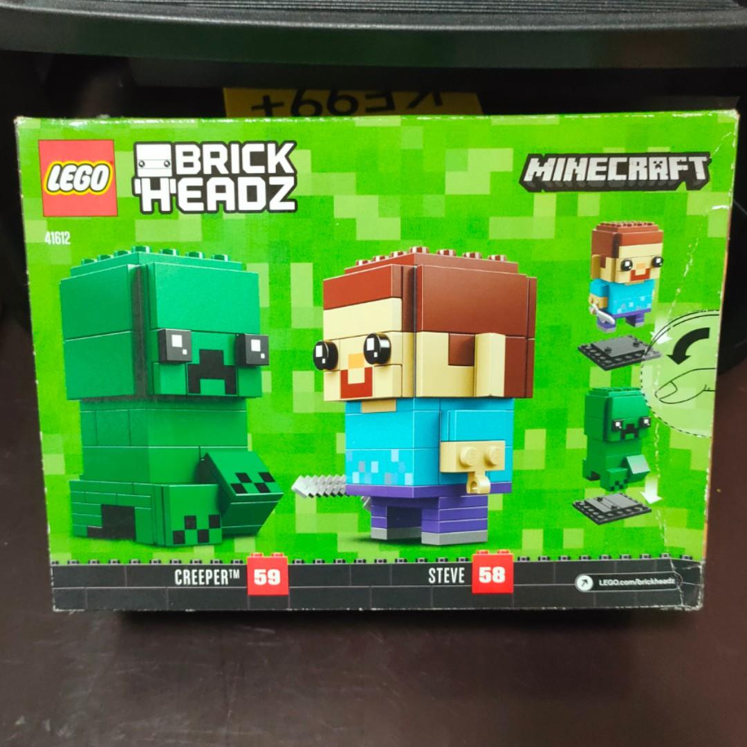 Steve and online creeper brickheadz