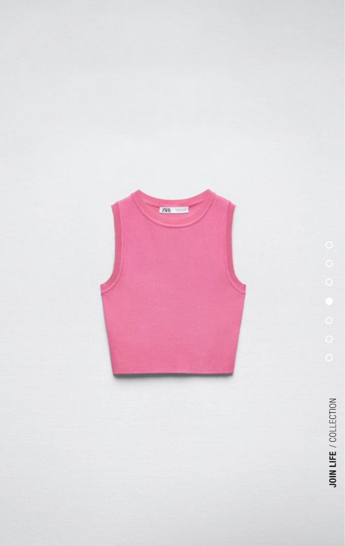 LF ZARA Knit Crop Top, Everything Else, Looking For on Carousell