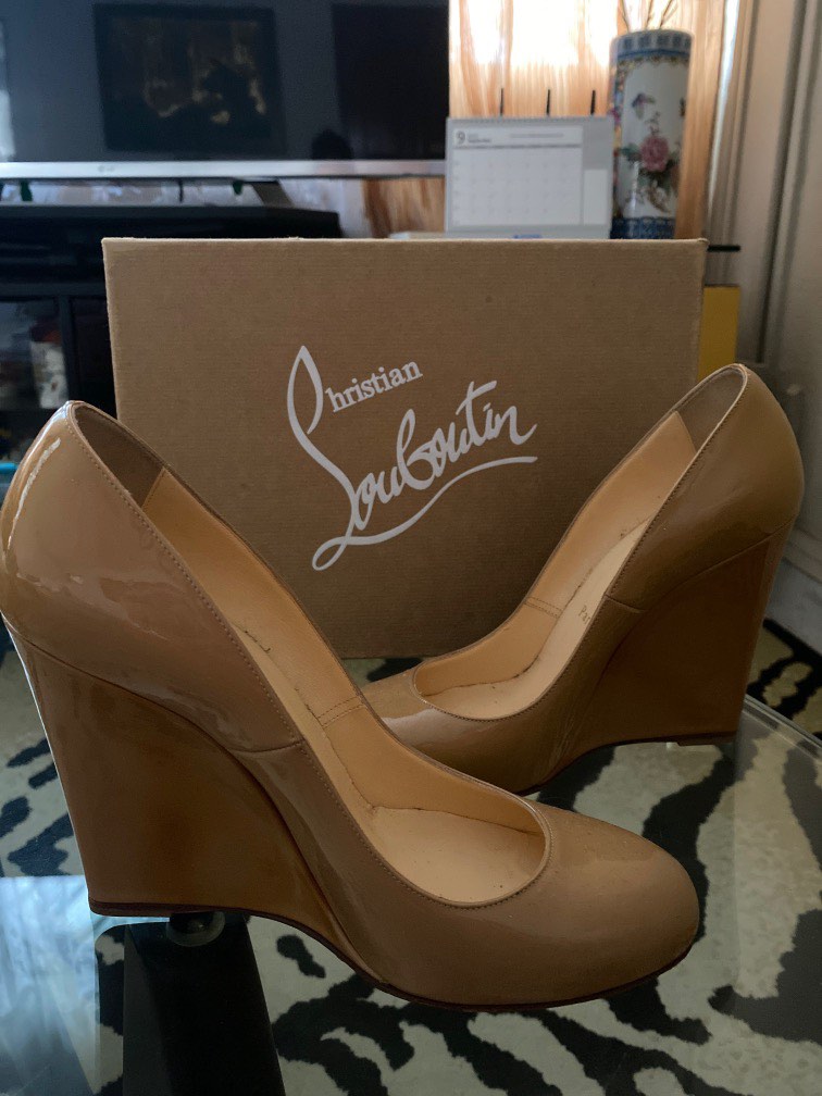 Wedge louboutin shoes on sale