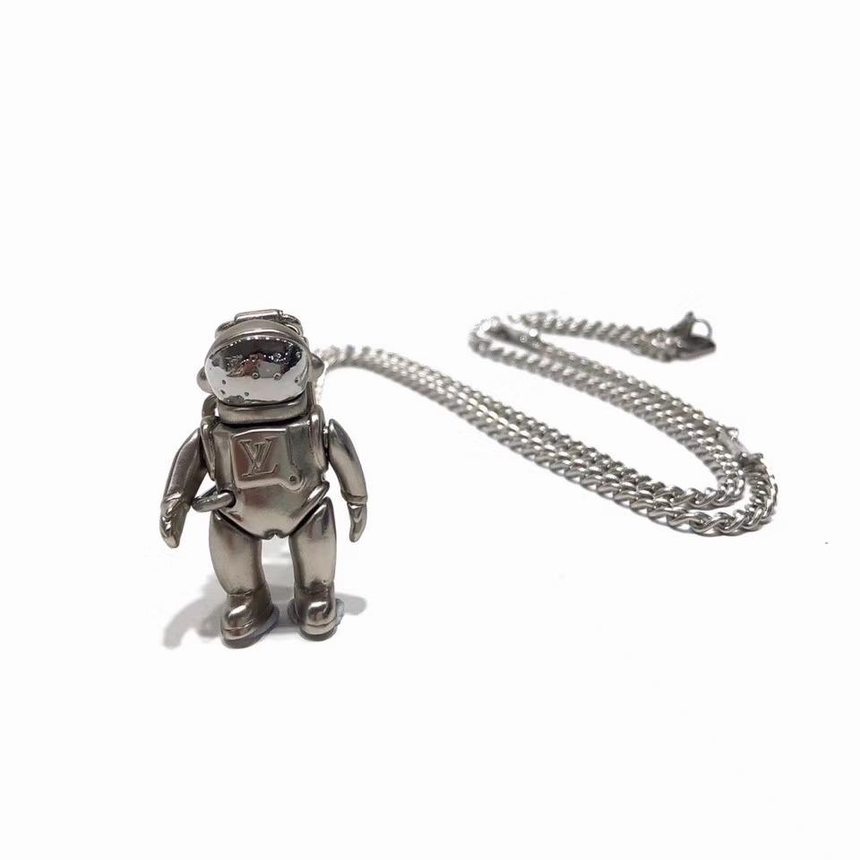Louis Vuitton LV Galaxy Astronaut Necklace - Silver-Tone Metal
