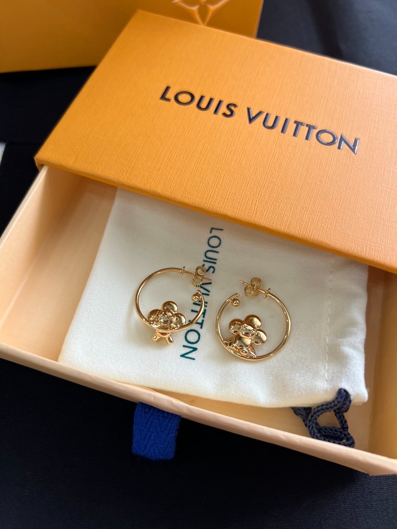 LOUIS VUITTON earrings WILD LV MINI CREOLEN, coll.: 20…