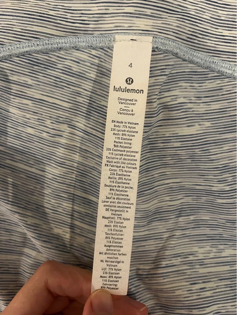 Lululemon US 4 Train Times 7/8 Pant *25 Wee Are From Space Nimbus
