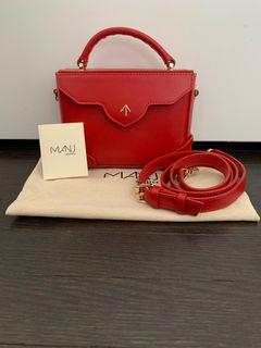 Manu Atelier Red Box Bag