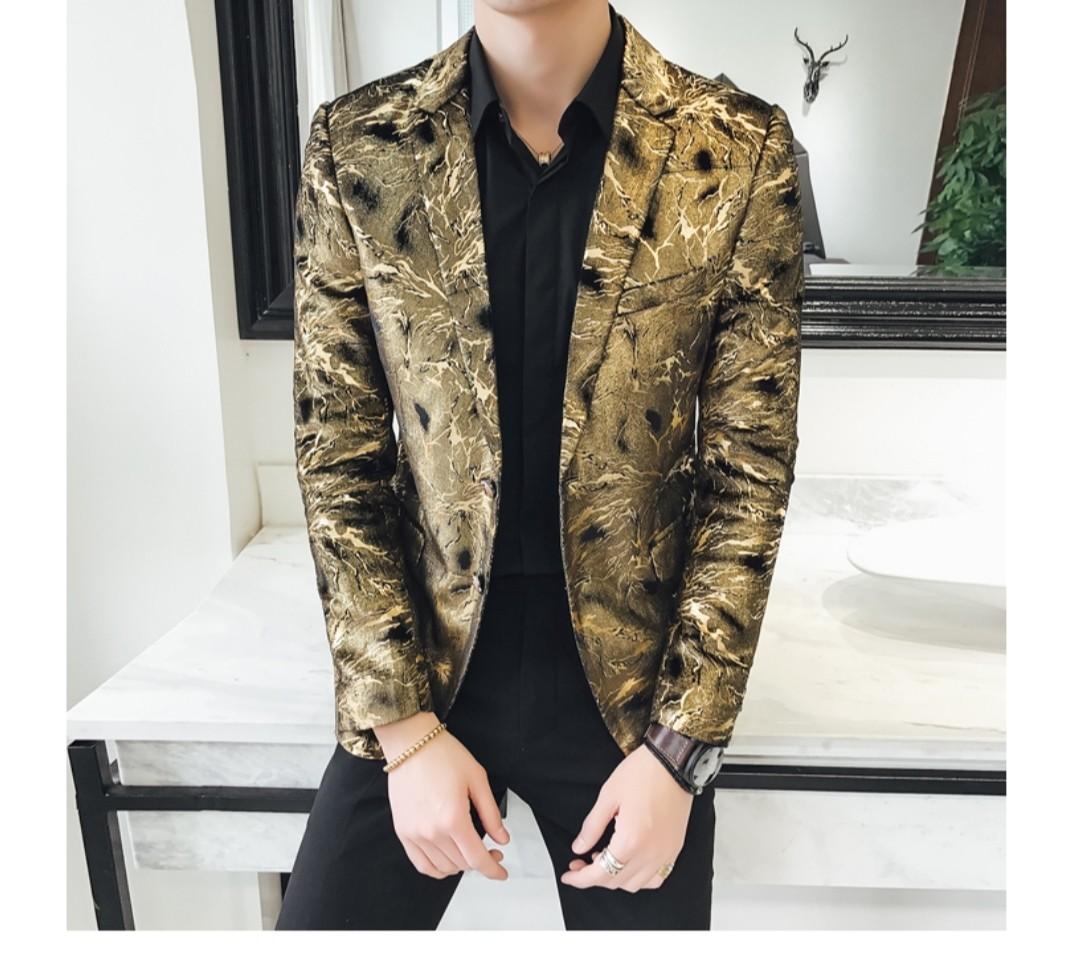 Mens gold outlet sports jacket