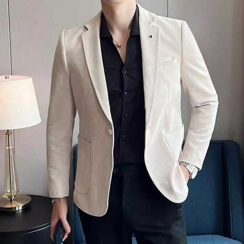 White suede new arrivals blazer