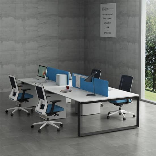 modular workstation table with screen panel customize, Furniture & Home ...