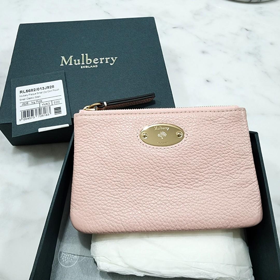 Mulberry Plaque Small Zip Coin Pouch