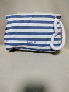 AUTHENTIC LANEIGE Nautical Pouch Clutch Makeup Bag