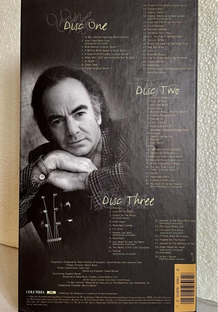 Neil Diamond Box Set Neil Diamond - In My Lifetime 3-CD box set, Hobbies & Toys, Music ...